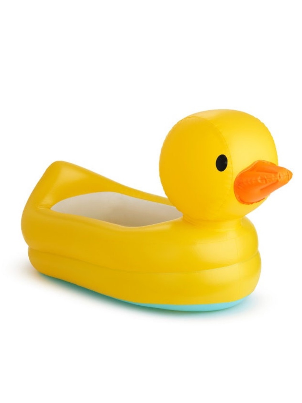 Munchkin Yellow Duck Inflatable Bath Seat with Orange Beak
